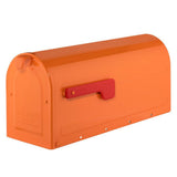 MB1 Post Mount Mailbox Red with Silver Flag - Super Arbor