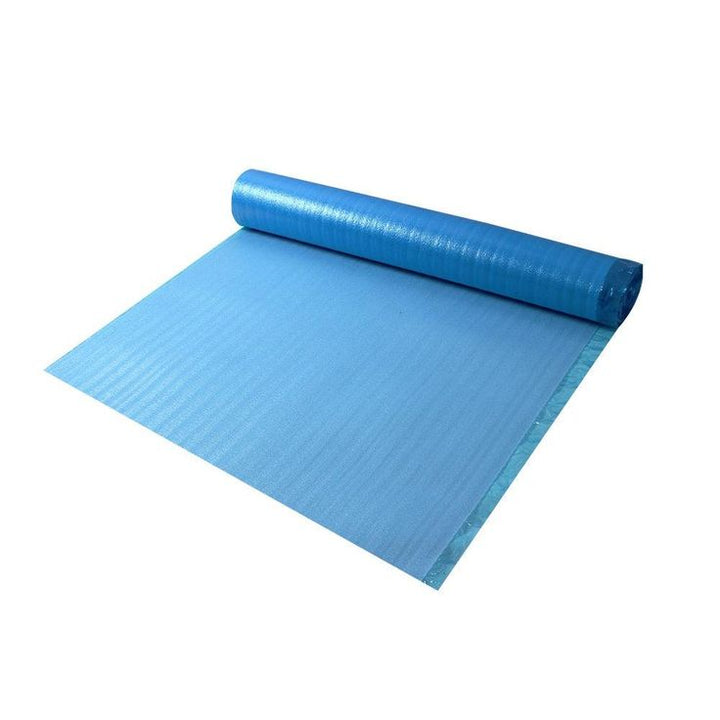 Dekorman 2mm Thick 2-N-1 Moisture Barrier Blue Foam Underlayment(#2BF1) 2 mm T x 3.3 ft. W x 30.25 ft. L (100 sq. ft. / roll)
