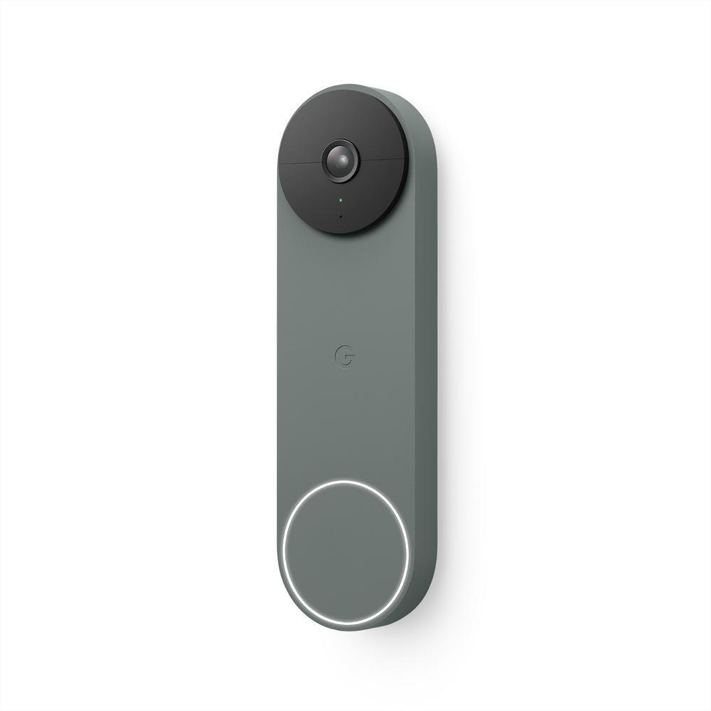 Nest Doorbell (Battery) - Smart Wi-Fi Video Doorbell Camera - Snow - Super Arbor