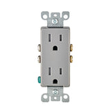 Decora 15 Amp Tamper Resistant Duplex Outlet, White - Super Arbor
