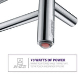Gown 7-Bar Electric Towel Warmer in Polished Chrome - Super Arbor