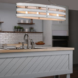 Progress Lighting Gulliver 4-Light White Coastal Chandelier
