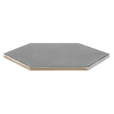 Satori Nouveau Nero 7-in x 8-in Matte Porcelain Encaustic Hexagon Floor and Wall Tile (0.28-sq. ft/ Piece)