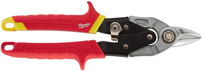 Milwaukee 9 in. Straight-Cut Bulldog Aviation Snips