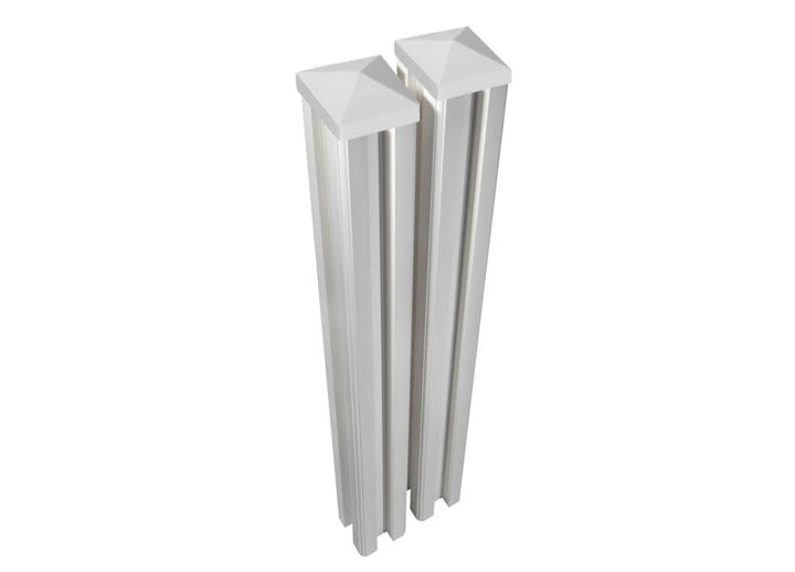 WamBam Fence Traditional Fence Posts 6-ft H x 0.5-ft W White Vinyl Fence Post (Unassembled)