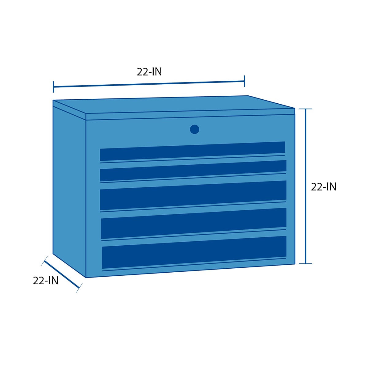 CRAFTSMAN 3000 Series 54-in W x 24.5-in H 6-Drawer Steel Tool Chest (Red)