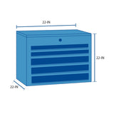 CRAFTSMAN 3000 Series 54-in W x 24.5-in H 6-Drawer Steel Tool Chest (Red)