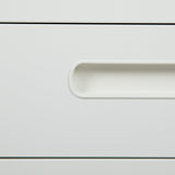 Flash Furniture Modern White 3-Drawer Filing Cabinet - Ergonomic Mobile Design, Lockable, Commercial Grade, Metal Construction, Rolling, 16x24x21 Inches
