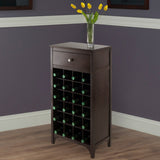 Winsome Wood 24-Bottle Espresso Wood Wine Cabinet
