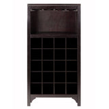 Winsome Wood 20-Bottle Espresso Wood Wine Cabinet
