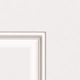 Masonite 30-in x 80-in Steel Half Lite Right-Hand Inswing Primed Prehung Front Door with Brickmould, Insulating Core, Blinds Between Glass