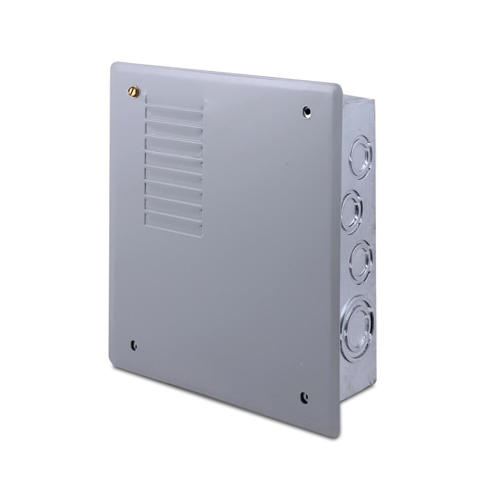 GE PowerMark 125-Amp 4-space load center - angle view