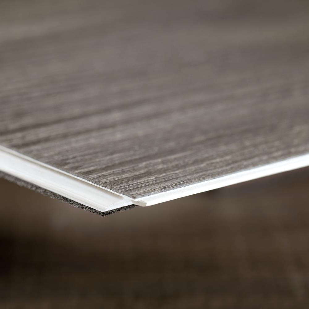 Lucida USA (Sample) Maxcore Obsidian Gray Wood Look 22-mil Interlocking Luxury Vinyl Plank