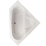 Studio 60 in. Corner Drop-in Non-Whirlpool Bathtub in White - Super Arbor