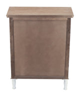 Parisloft White Country Wood Media Cabinet