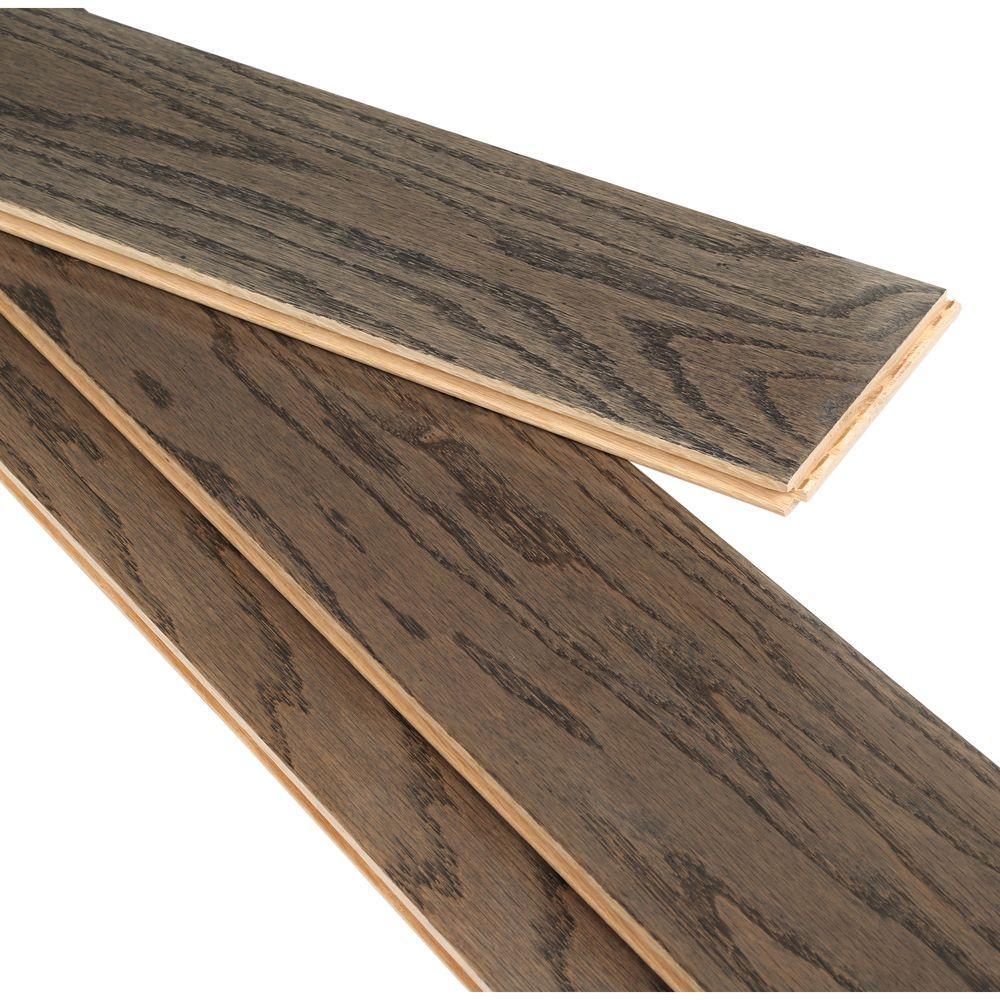 Bruce American Originals Coastal Gray Oak 3/4 in. T x 5 in. W x Varying L Solid Hardwood Flooring (23.5 sq. ft./case) - Super Arbor