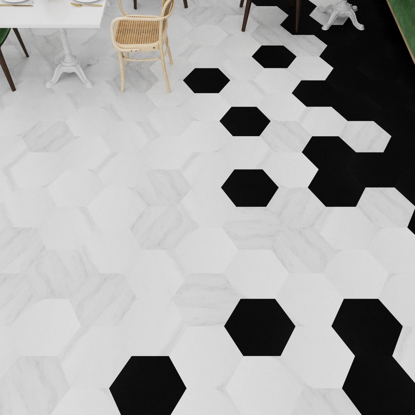 Lucida USA MosaiCore Blanco Ibiza 9-in x 9-in Waterproof Luxury Flooring (12.25-sq ft)