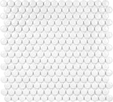 Satori Hudson Brilliant White 12-in x 12-in Glossy Porcelain Mosaic Wall Tile (0.9-sq. ft/ Piece)