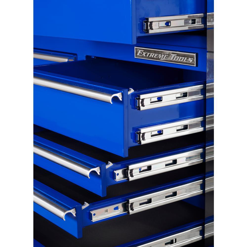 THD Series 72 in. 16-Drawer Roller Cabinet Tool Chest, Blue - Super Arbor