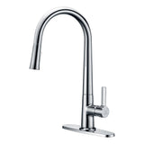 Orbital Single-Handle Pull-Down Sprayer Kitchen Faucet in Polished Chrome - Super Arbor