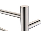 ANZZI Brushed Nickel Plug-In Wall-Mount Towel Warmer, 4-Bar, 16.5 in H x 23.5 in W x 5.5 in D