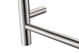 ANZZI Brushed Nickel Plug-In Wall-Mount Towel Warmer, 4-Bar, 16.5 in H x 23.5 in W x 5.5 in D
