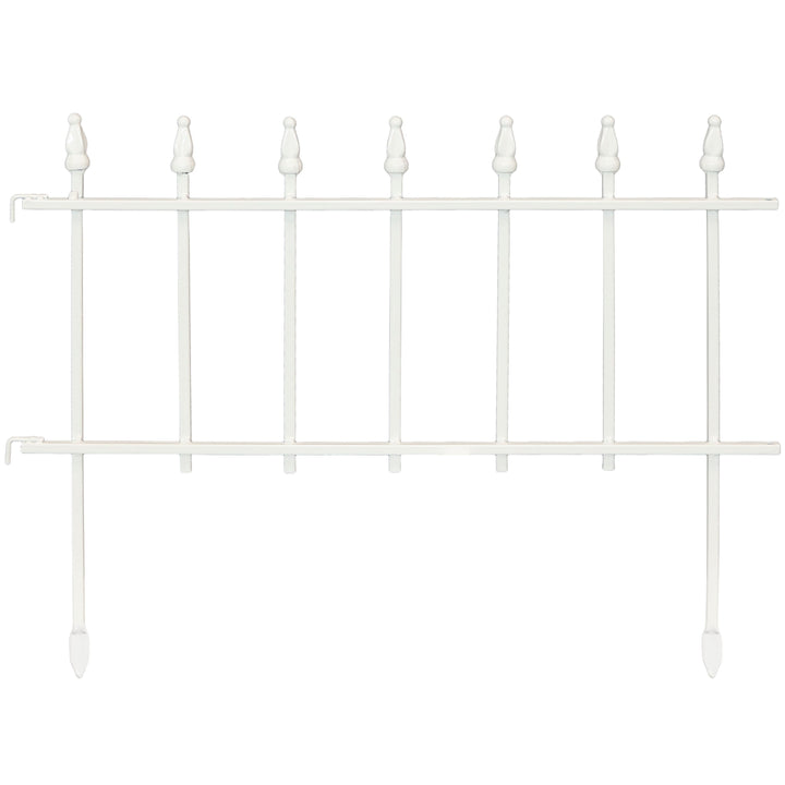 Sunnydaze Decor 2-ft H x 2-ft W White Steel Decorative Fence Panel