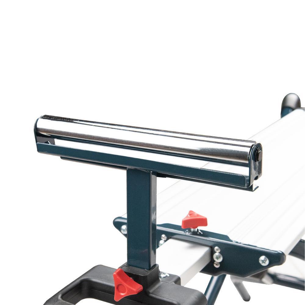 Dual Position Miter Saw Stand (Portable Edition) with Wheels, Quick Change Brackets and Aluminum Bed - Super Arbor