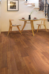 Shaw (Sample) Triad Russet Brown Wood Look 12-mil Waterproof Glue Down Luxury Vinyl Plank