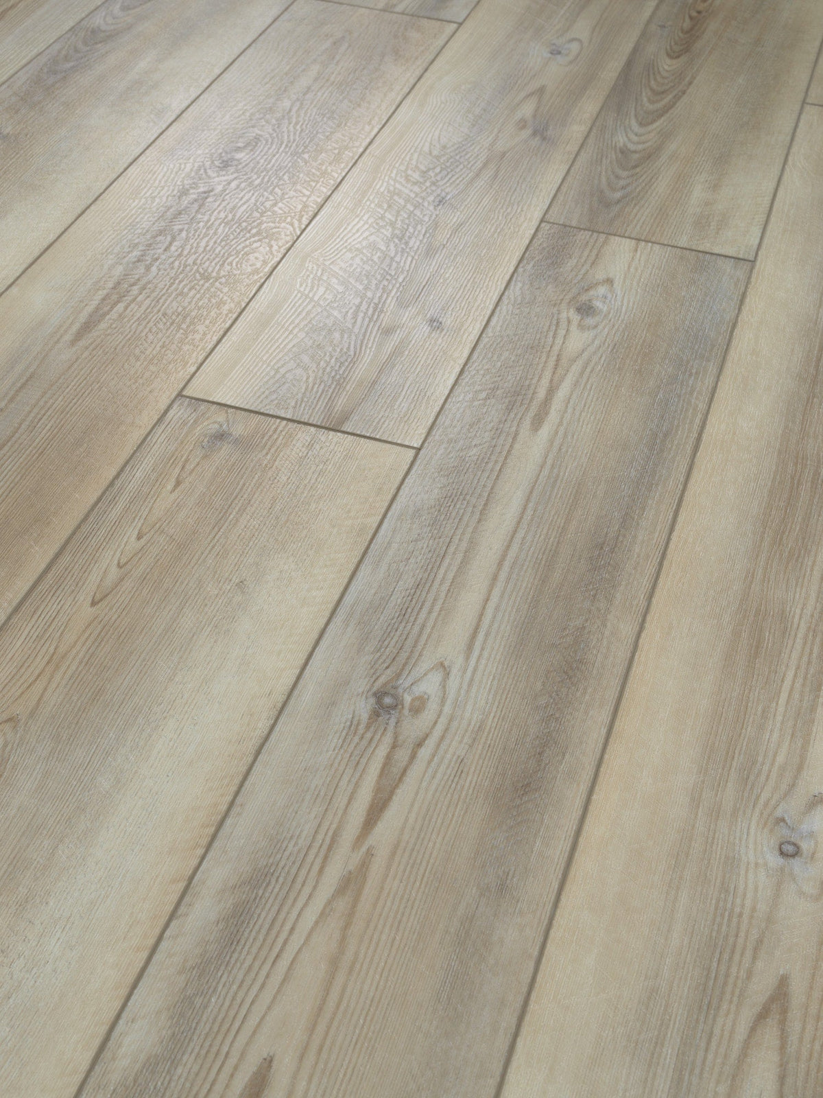 Shaw (Sample) Prismatic Plus Glacier Pine Gray Wood Look 20-mil Waterproof Interlocking or Glue Down Luxury Vinyl Plank