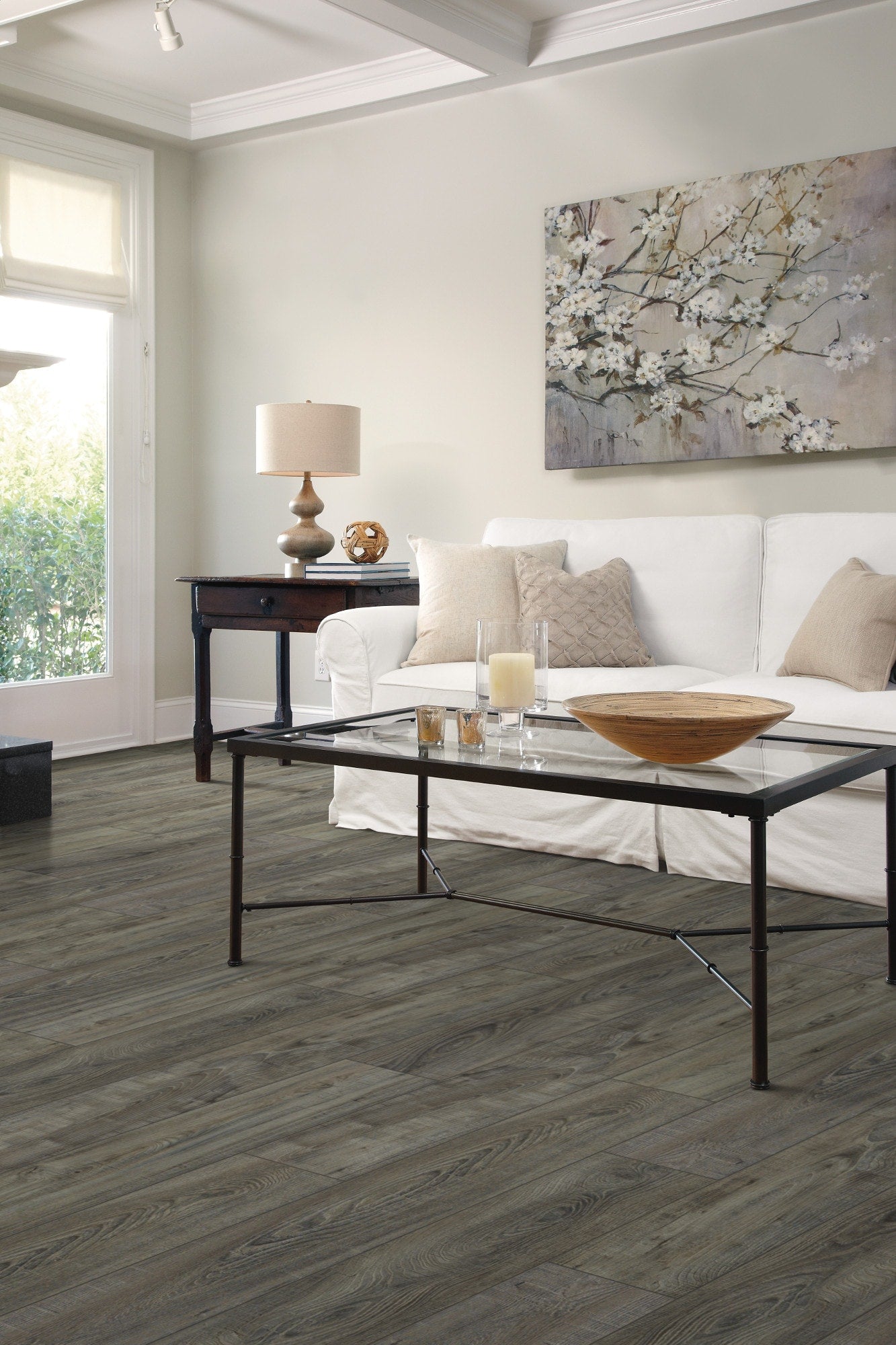 Shaw Parallax HD Plus Charming Gray 20-mil x 7-in W x 48-in L Waterproof Interlocking Luxury Vinyl Plank Flooring (18.91-sq ft/ Carton)