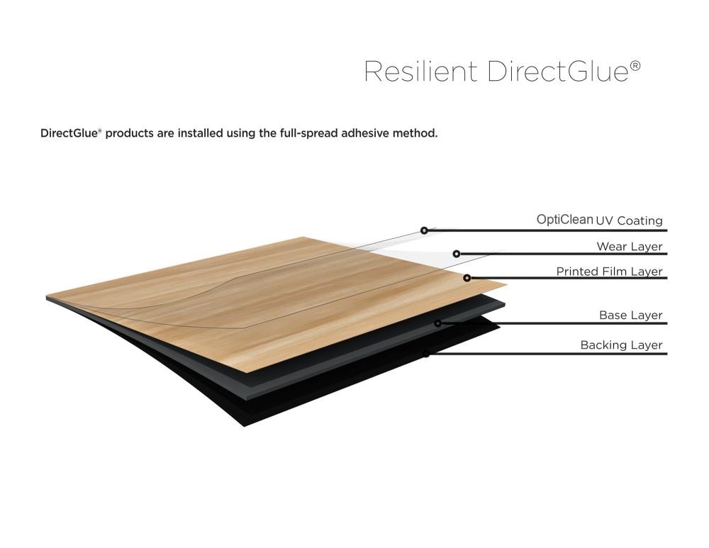 Shaw Perennial Chronic Brown 6-mil x 6-in W x 48-in L Waterproof Glue Down Luxury Vinyl Plank Flooring (53.93-sq ft/ Carton)