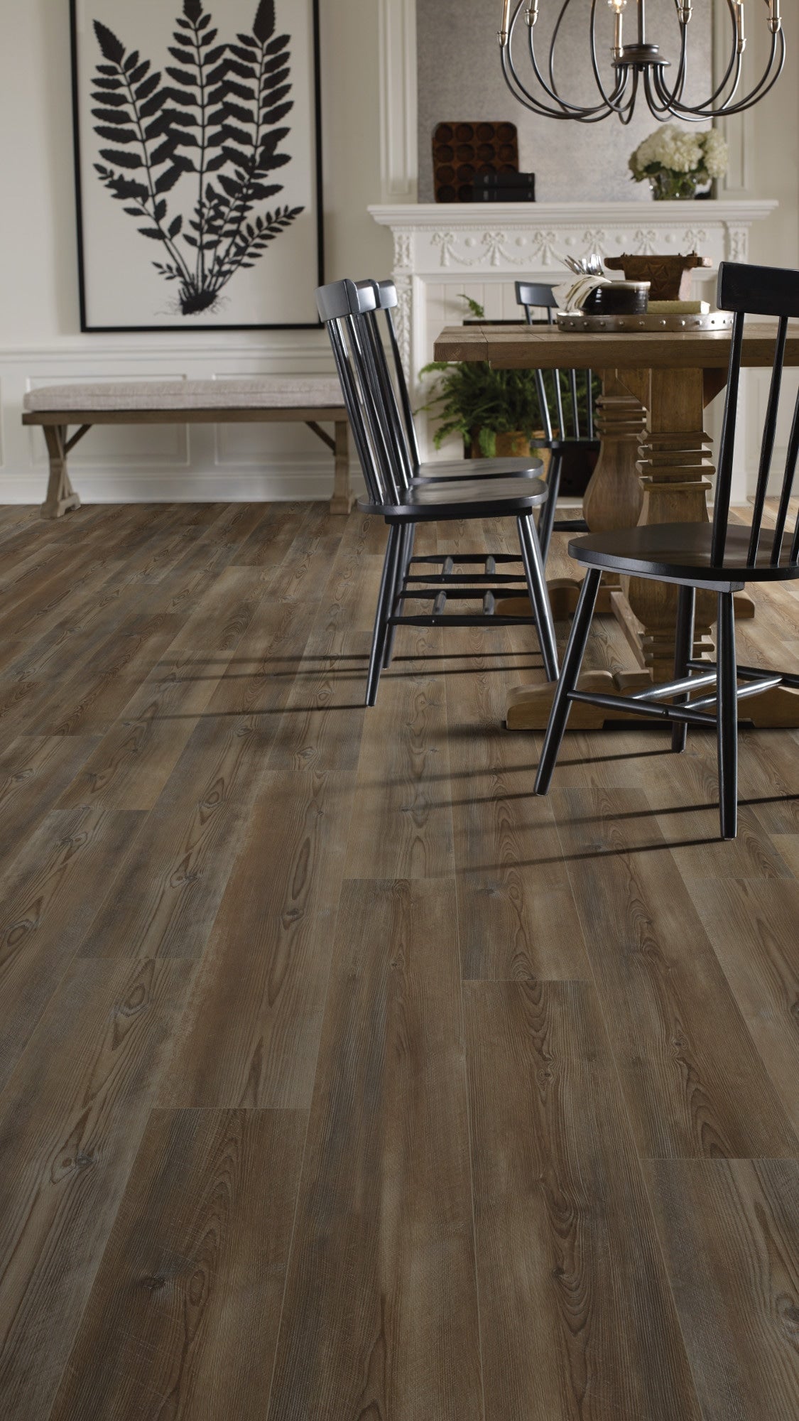Shaw Prismatic Plus Lenawee Brown 20-mil x 7-in W x 48-in L Waterproof Interlocking Luxury Vinyl Plank Flooring (18.91-sq ft/ Carton)