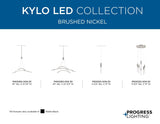 Progress Lighting Kylo Led 6-Light Brushed Nickel Modern/ContemporaryLED Chandelier