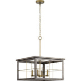 Progress Lighting Hedgerow 4-Light Distressed Coastal Chandelier