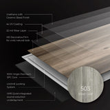 Lucida USA Maxcore Silver Leaf Gray 28-mil x 7-3/32-in W x 48-in L Waterproof Interlocking Luxury Vinyl Plank Flooring (24.5-sq ft/ Carton)
