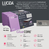 Lucida USA Gluecore Satinstone Gray 22-mil x 12-in W x 24-in L Waterproof Glue Down Luxury Vinyl Plank Flooring (36-sq ft/ Carton)