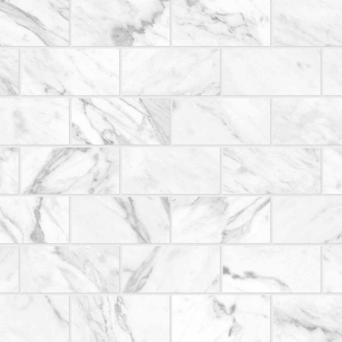 Satori Regent Carrara 10-in x 11-in Matte Porcelain Marble Look Mosaic Floor and Wall Tile (0.75-sq. ft/ Piece)