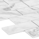 Satori Regent Carrara 10-in x 11-in Matte Porcelain Marble Look Mosaic Floor and Wall Tile (0.75-sq. ft/ Piece)