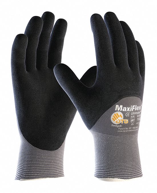 PIP MaxiFlex Ultimate Foam Microporous Nitrile Coated Gloves, XS, 12 PK