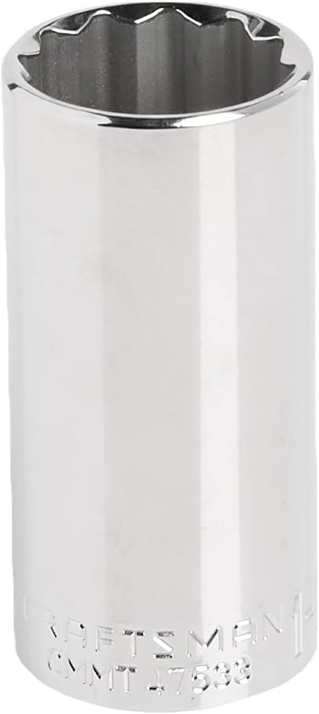 CRAFTSMAN Standard (SAE) 1/2-in Drive 12-Point 1-1/8-in Deep Socket
