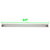 2 ft. T5 1-Bulb High Output 24-Watt Fluorescent Grow Light Fixture - Super Arbor