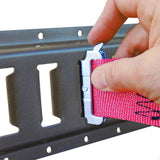 20 ft. x 2 in. Logistic Ratchet E-Strap with Hook and Loop Storage Fastener in Red - Super Arbor