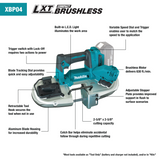 Makita 18V LXT Lithium‑Ion Compact Brushless Cordless Band Saw, Tool Only (XBP04Z)