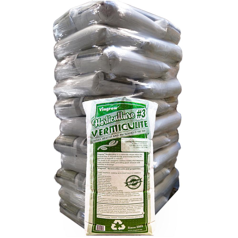 Viagrow 4 cu. ft./29.9 Gal./113 l Horticultural Vermiculite (36-Pack) - Super Arbor