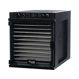 Sedona Express 11-Tray Black Stainless Steel Food Dehydrator with Built-In Timer