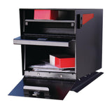 Locking Post Mount Mailbox with High Security Reinforced Patented Locking System, Black - Super Arbor