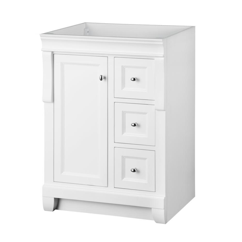 Naples 30 in. W Bath Vanity Cabinet Only in Distressed Grey with Right Hand Drawers - Super Arbor