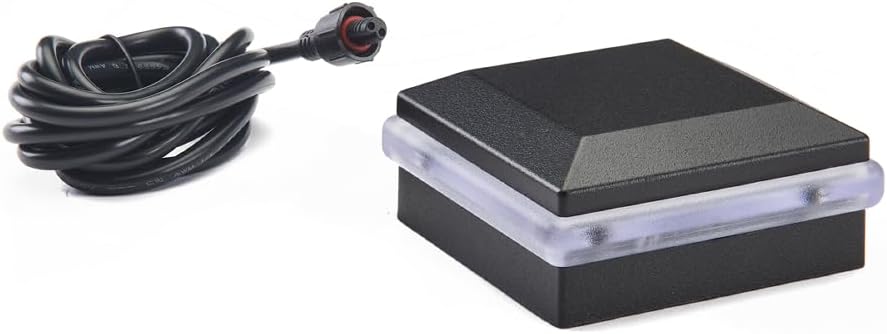 Trex 2-Pack Lighting Black Low Voltage Plug-in LED Post Cap Light for 2.5 in Aluminum Railing