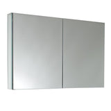 Fresca 40-in x 26-in Surface/Recessed Mount Mirror Mirrored Medicine Cabinet